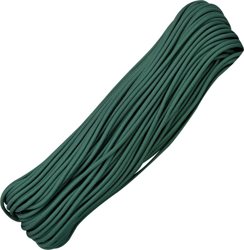Marbles 100 ft Parachute Cord Hunter Green 550lbs 7 Strand
