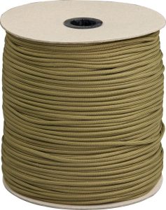 Marbles Parachute Cord Coyote 1000 ft 550lb Nylon Rope