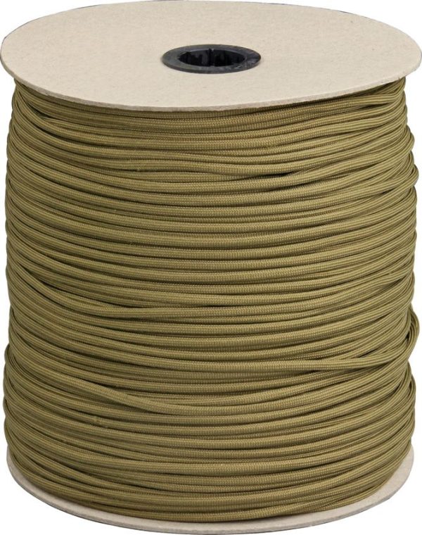 Marbles Parachute Cord Coyote 1000 ft 550lb Nylon Rope