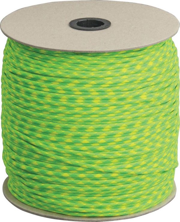 Marbles Parachute Cord 550lb Lemon-Lime 1000 ft