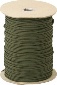 Marbles Parachute Cord OD Green 1000 ft 550 lb Nylon Rope