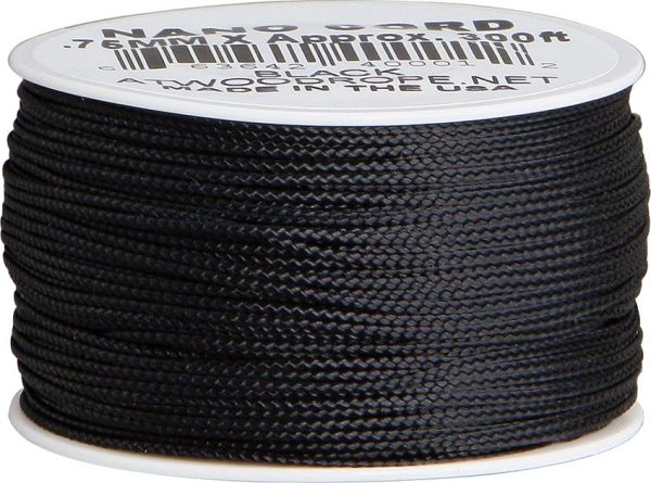 RG1037.jpg Atwood Rope MFG Nano Cord Black 0.75mm - 300 ft