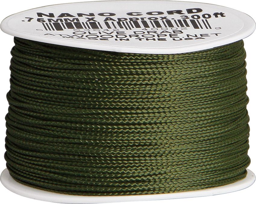 Atwood Rope MFG Nano Cord 0.75mm OD Green 300 ft