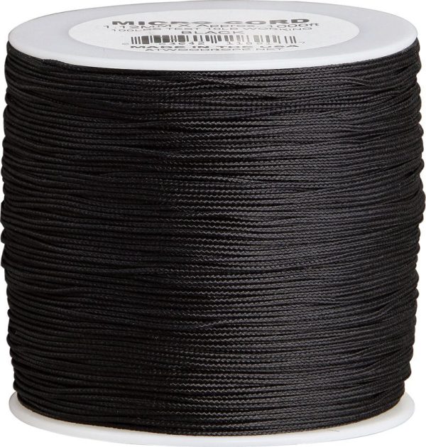 Atwood Rope MFG Micro Cord Black 1.18mm - 1000 ft