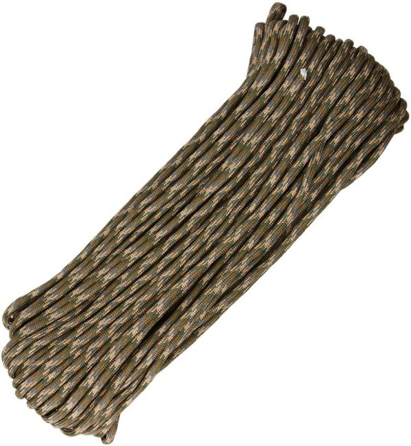 Atwood Rope MFG Parachute Cord Multi-Cam 100ft 550lb