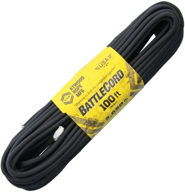 Atwood Rope MFG BattleCord Black 100ft 2650lb