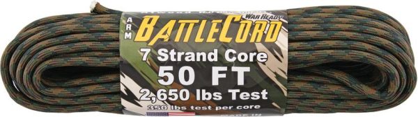 Atwood Rope MFG BattleCord Woodland Camo - 7 Strand