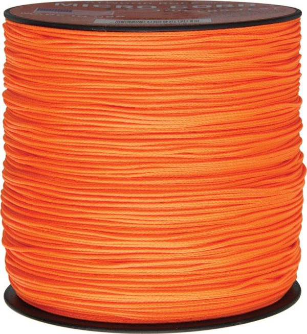 Atwood Rope MFG Micro Cord Neon Orange - 1000 ft