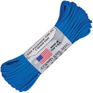 Atwood Rope MFG Parachute Cord 550 Blue 100ft