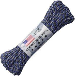 RG1236H.jpg Atwood Rope MFG 550 Parachute Cord Thin Blue Line 100 ft