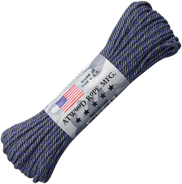 Atwood Rope MFG 550 Parachute Cord Thin Blue Line 100 ft