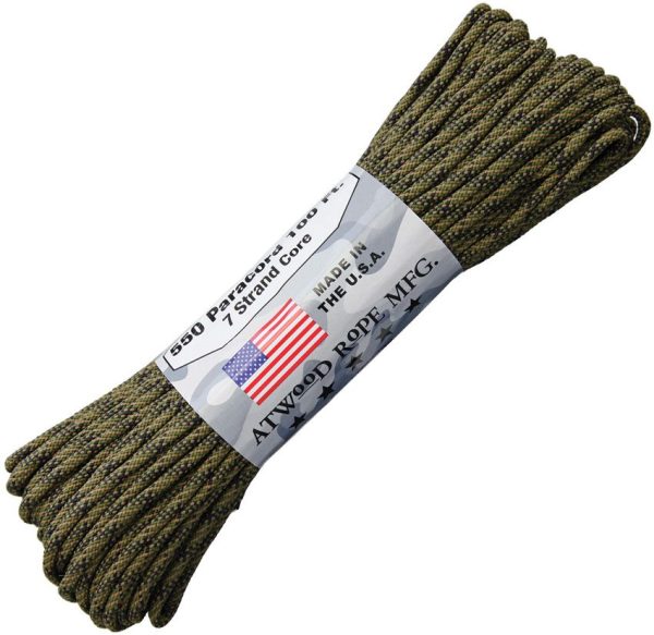 Atwood Rope MFG Parachute Cord Valor 550 - 100 ft