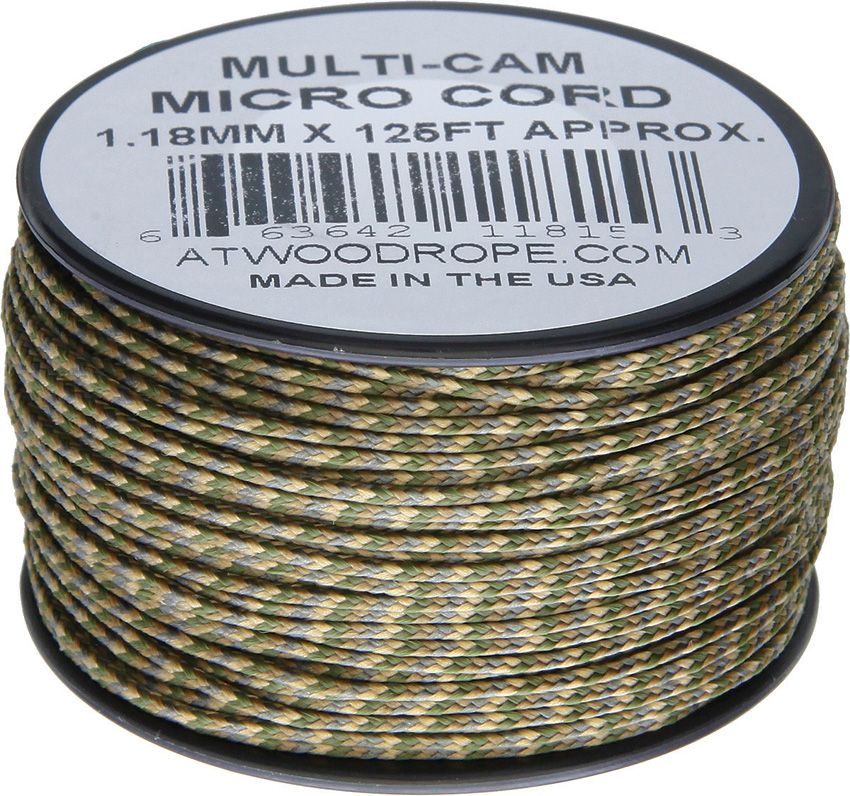 Atwood Rope MFG Micro Cord 125ft Multi-Cam Nylon
