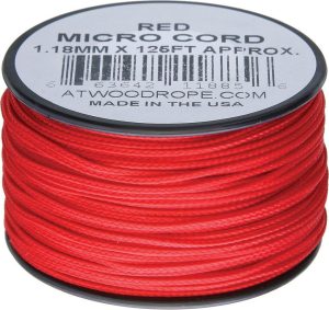 RG1269.jpg Atwood Rope MFG Micro Cord 125ft Red Nylon