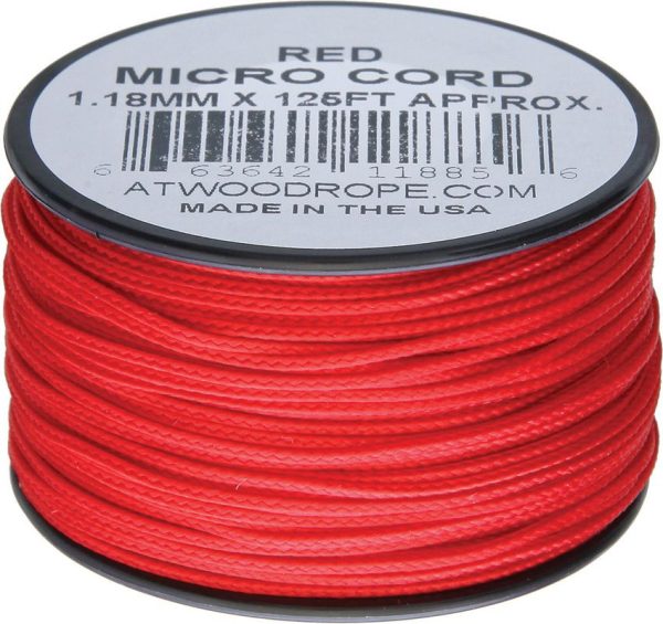 RG1269.jpg Atwood Rope MFG Micro Cord 125ft Red Nylon