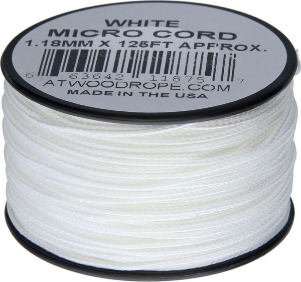 RG1274.jpg Atwood Rope MFG Micro Cord 125ft White Nylon