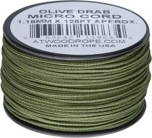 RG1280.jpg Atwood Rope MFG Micro Cord 125ft Olive Drab Nylon