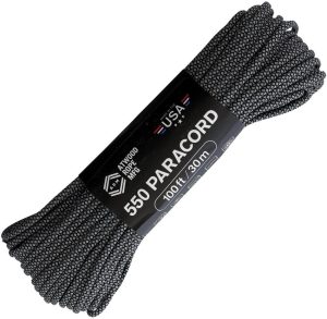 Atwood Rope MFG 550 Paracord Diamond Black/Gray 100ft