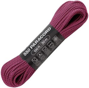 RG1315H.jpg Atwood Rope MFG 550 Paracord Diamond Hot Pink 100ft