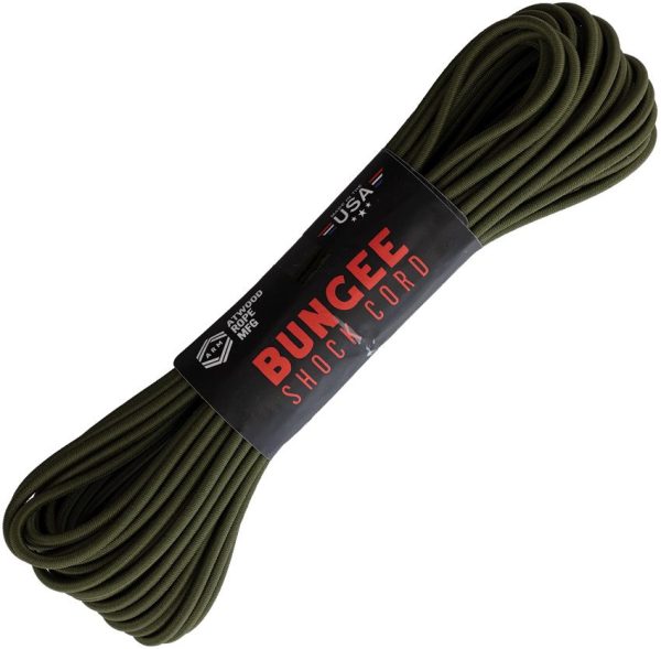 Atwood Rope MFG Bungee Shock Cord 5/32in 50ft OD Green