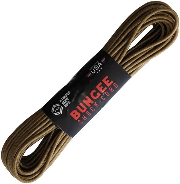 Atwood Rope MFG Bungee Shock Cord 5/32in 50ft Tan
