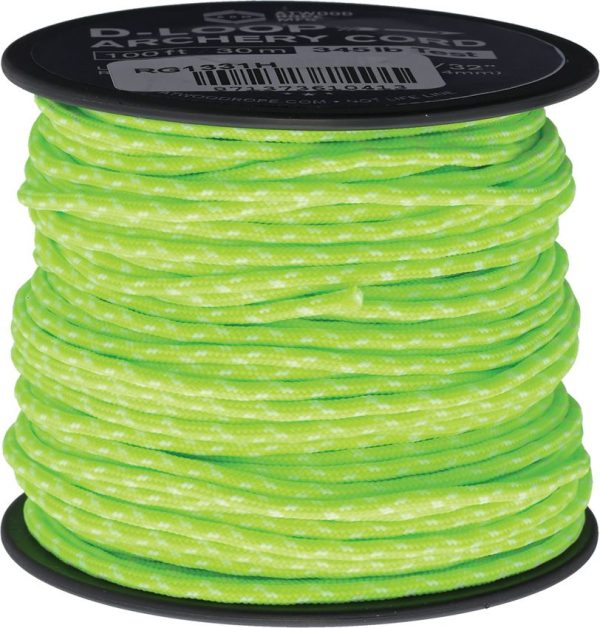 Atwood Rope MFG D-Loop Cord Neon Green 100ft