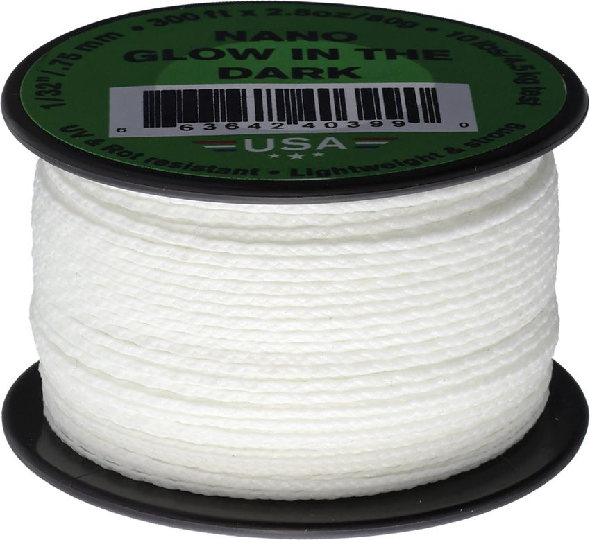 Atwood Rope MFG Nano Cord 300Ft Glow UV Resistant Paracord