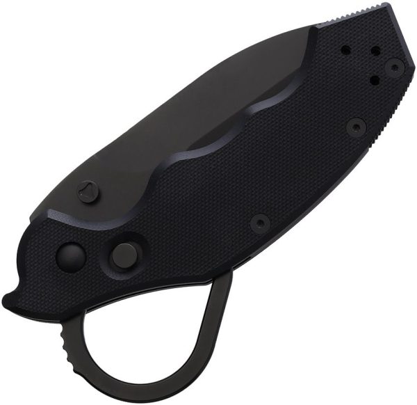 Regiment Blades Auto Lock Folder 3.25" Black Folding Knife