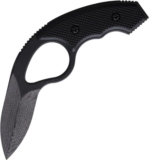 RGBLVNM.jpg Regiment Blades Low Viz Fixed Blade - Black G10