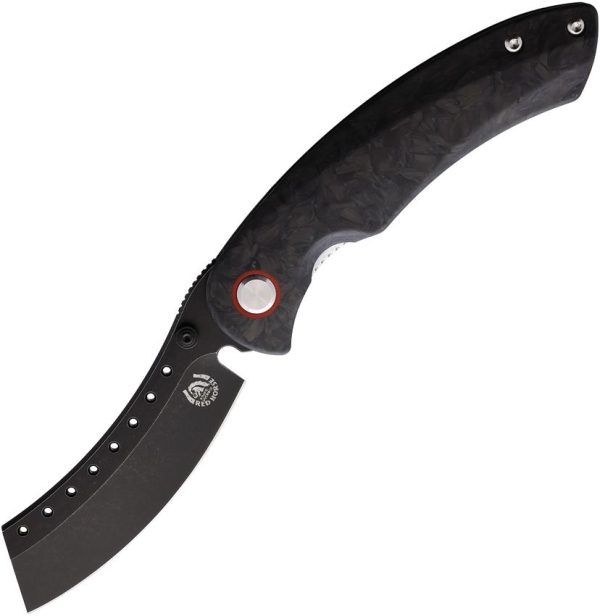Red Horse Hell Razor Linerlock Marble Carbon S35VN
