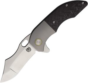 Red Horse War Pig Framelock S35VN Satin Folding Knife