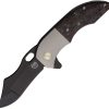 Red Horse War Pig Framelock S35VN Black Folding Knife USA