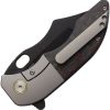 Red Horse War Pig Framelock S35VN Black Folding Knife USA