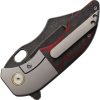 Red Horse War Pig Framelock S35VN Black Stonewash Folding Knife