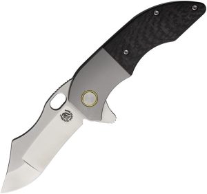 Red Horse War Pig Framelock S35VN Folding Knife Carbon Fiber