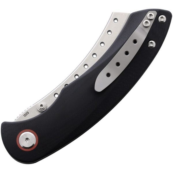 Red Horse Knife Works Hell Razor Stonewash - Black G10