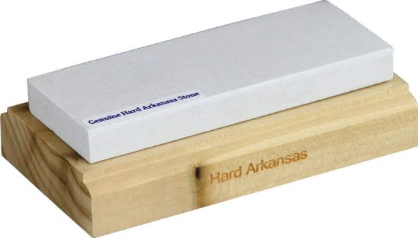 RH Preyda Hard Arkansas Stone Wood Base