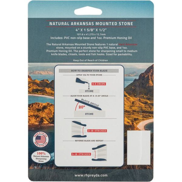 RH Preyda Arkansas Pocket Stone with Non-Slip Base