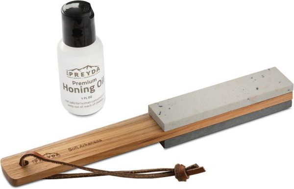 RH Preyda Arkansas Paddle Stone Double-Sided with Oil