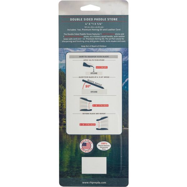 RH Preyda Arkansas Paddle Stone Double-Sided with Oil