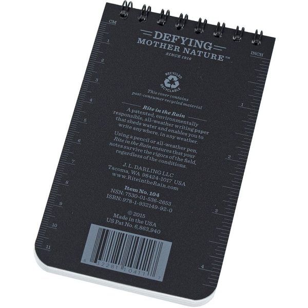 Rite in the Rain Field Interview Police 3x5 Notebook