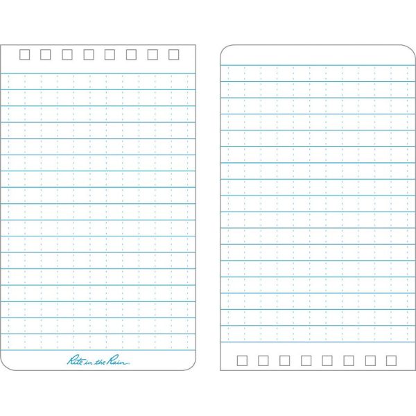 Rite in the Rain Top Spiral Notebook 3x5 - Blue