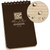 Rite in the Rain Top Spiral Notebook 3x5 Brown - 100 Pages