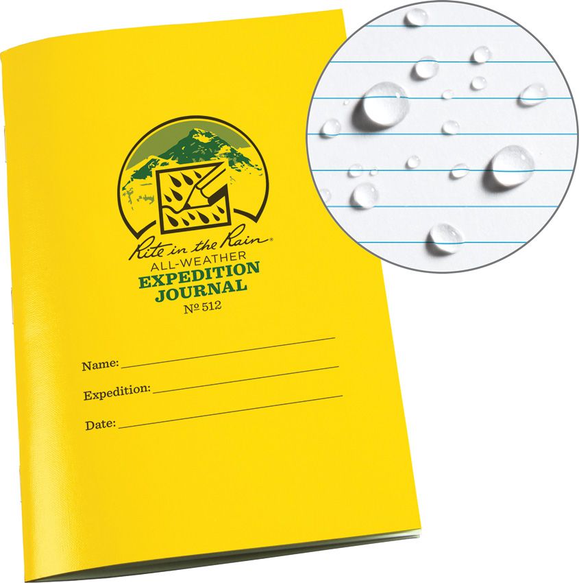 Rite in Rain Expedition Journal 4.63x7 Yellow with Climbing Tables