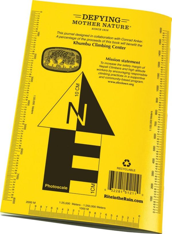 RITR512_add_02.jpg Rite in the Rain Expedition Journal Yellow - 48 Pages