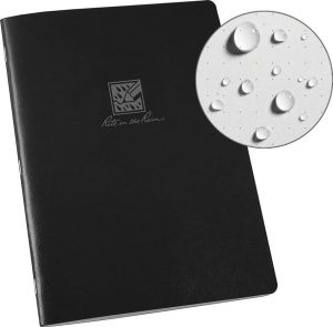 Rite in the Rain Large Stapled Notebook Dot Grid Black