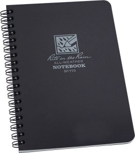 RITR773.jpg Rite in the Rain Side Spiral Notebook 4.625x7in Black