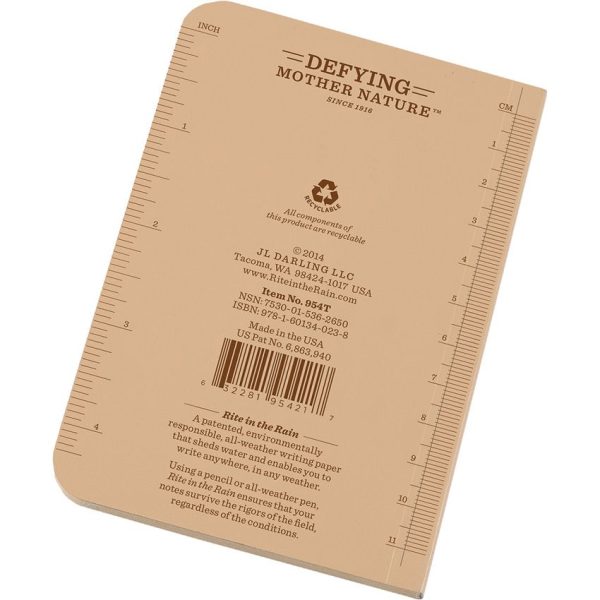 Rite in the Rain Field Flex Pocket Memo Tan