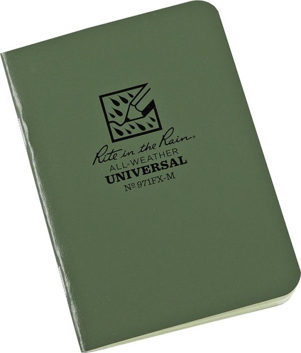 Rite in the Rain Mini Stapled Notebook 3 Pack Green