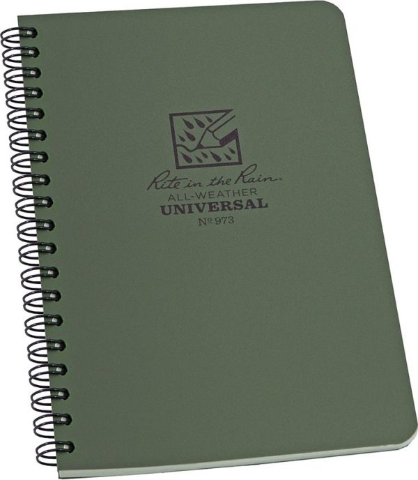 Rite in the Rain Side Spiral Notebook Green 4.63x7